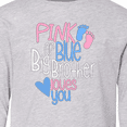 thumbnail image 4 of Inktastic Pink or Blue, Big Brother Loves You Footprints and Heart Long Sleeve Youth T-Shirt, 4 of 5