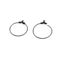 thumbnail image 4 of GUOOL 20Pcs Round Beading Hoop Earring Hook Connectors DIY Findings Black, 4 of 8