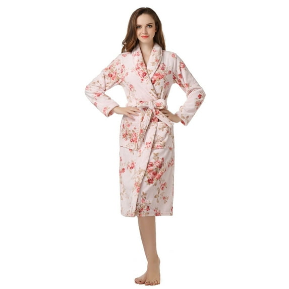 Richie House Women's Warm Fleece Bathrobe Robe RHW2493