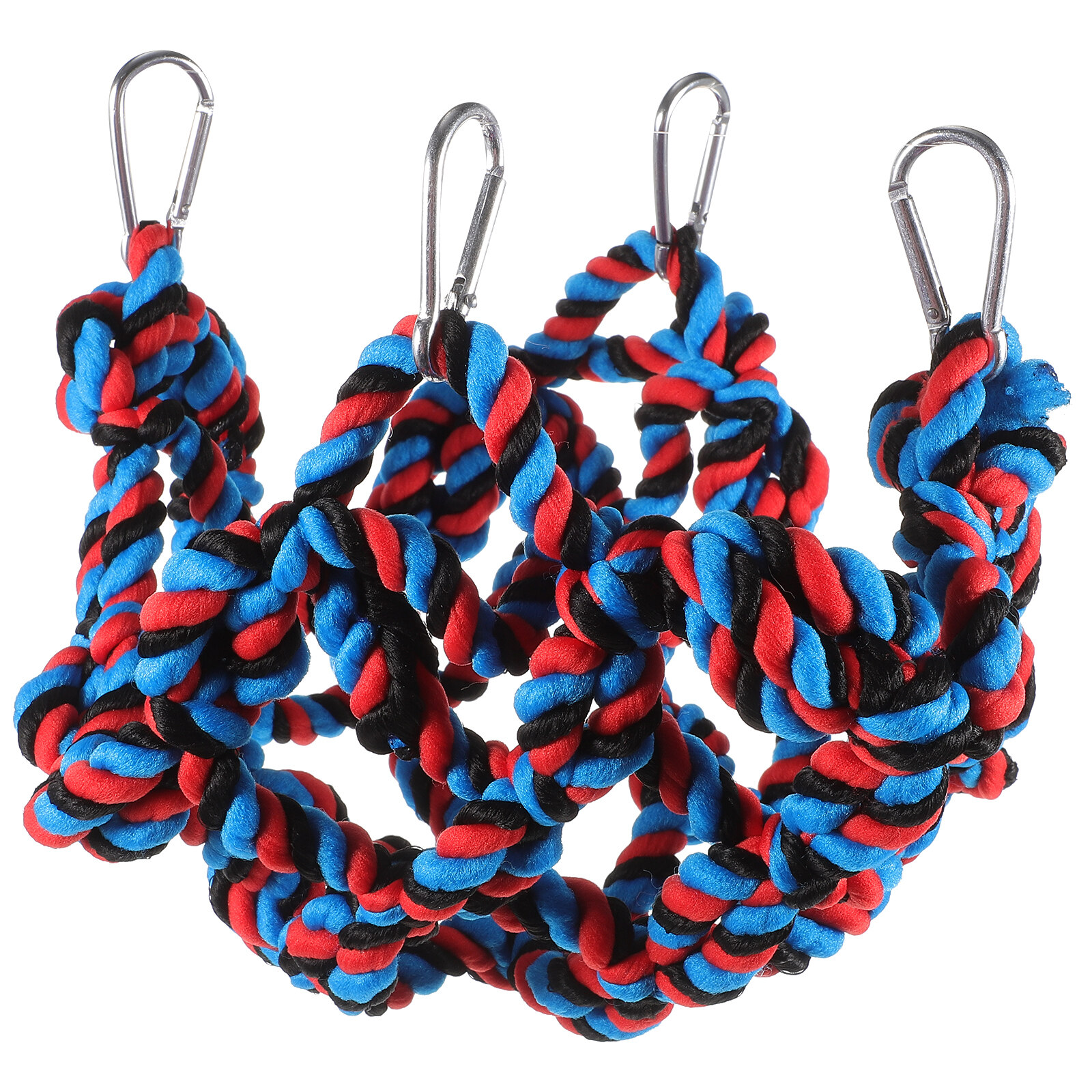 Colorful Pet Net Hammock Toy Parrot Cage Toy Rope Climbing Net Ladder