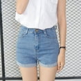 thumbnail image 3 of Short en Jean à la Mode Tout-Match Été Short Jeans Taille Haute pour les Femmes, 3 of 8