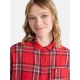 thumbnail image 4 of Netflix Stranger Things Cotton Cropped Flannel from No Boundaries, Women’s & Women’s Plus, 4 of 5