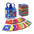 thumbnail image 1 of Early Child-hood Enlightenment Books Soft Alphabets Flash Cards Kit Washable Education Baby Cloth Books Present for Infants, 1 of 5