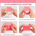 thumbnail image 4 of ERDS-10 Pcs Boîtes à Cadeaux pour Filles Roses, Boîtes à Bonbons pour Poupées Roses Sacs à Friandises pour Filles Fournitures de Fête d'Anniversaire pour Filles Femmes, 4 of 4