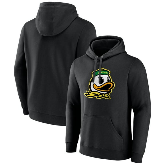 Men's Black Oregon Ducks Logo Pullover Hoodie