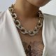 thumbnail image 5 of Domineering Chunky Necklace, Men's And Women's Fashion Double Strand Chunky Chain Choker---Product code 36591, 5 of 5