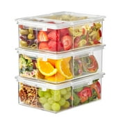 The Home Edit Bento Box Clear Food Storage Container, Set of 3