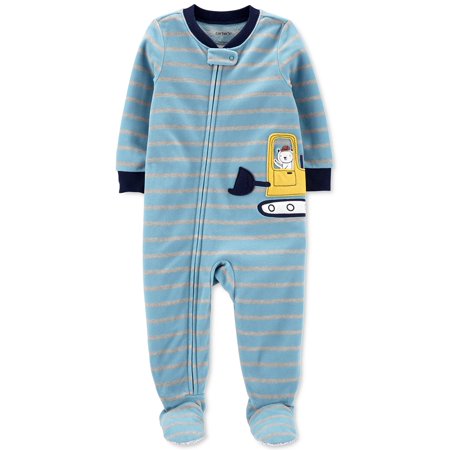 

Carter’s Baby Boys Fleece Pajamas Jumpsuits – Blue & Gray 18 Months