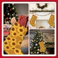 thumbnail image 7 of Vsdgher Yellow Leopard Print Sunflower Christmas Stockings 18 inch Large Kids Stocking Bags Hanging Socks for Christmas Decor Decorations, 7 of 7