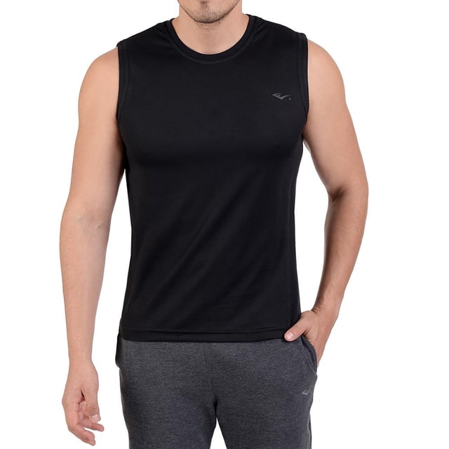 Playera Deportiva para Hombre Everlast Cuello Redondo Sin Mangas Drymax Talla Extra Grande Negro