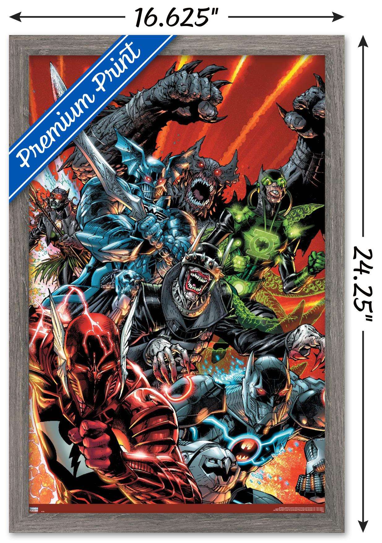 DC Comics The Batman Who Laughs - Group Wall Poster, 14.725" x 22.375", Framed