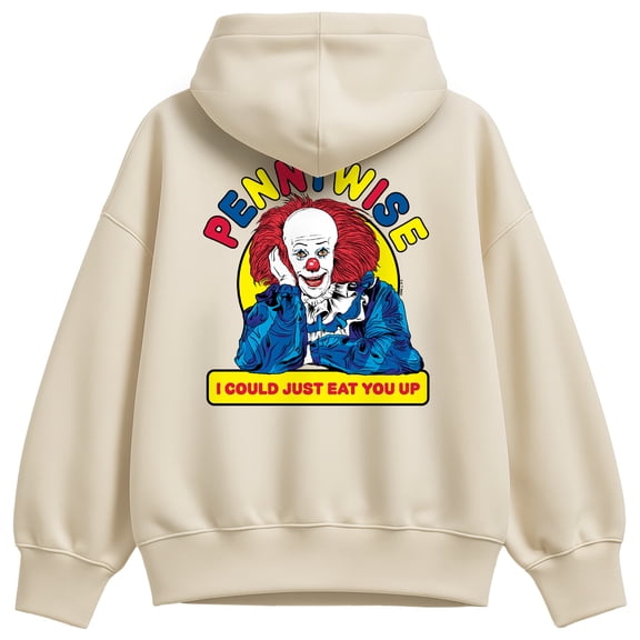 IT Movie - Pennywise Eat You Oversized Fleece Hoodie Sweatshirt
