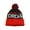 Chicago - Black/Red, variant on City Caps Cuffed 2-Tone Beanie w/ Pom - Los Angeles - Black/Grey