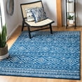 thumbnail image 3 of SAFAVIEH Tulum Merletta Oriental Area Rug, Navy/Ivory, 6'7" x 6'7" Square, 3 of 9