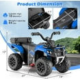 thumbnail image 2 of OLAKIDS Kids ATV with Spray Function, Remote Control, Storage Trunk, 6V Electric Toddler Ride on Toy, 2 of 9