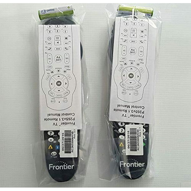 Set of TWO Verizon FiOS TV Replacement Remote Controls by Frontier