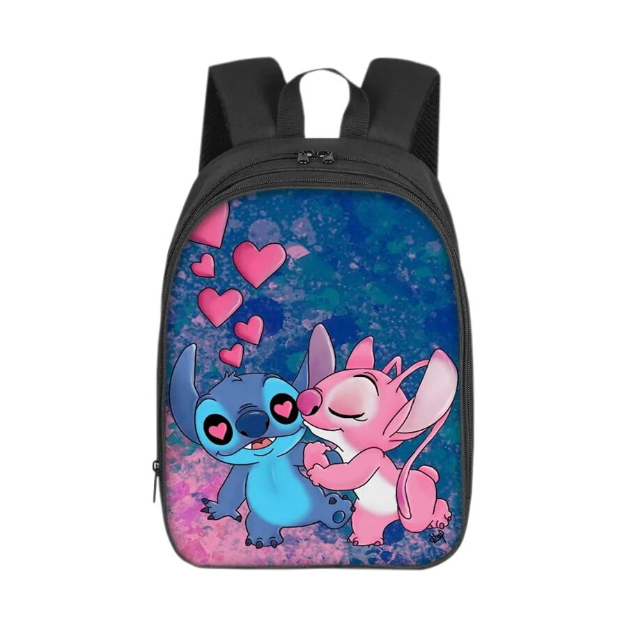 MINISO Disney Stitch Anime Mochila Unisex Students School Bag Backpack Cartoon Bookbag Laptop Rucksack Outdoor Bag for Kid Gifts