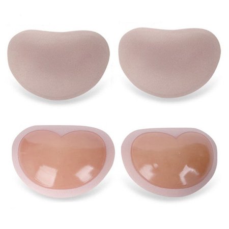 

Heart Padding Bra Insert Pads Up Silicone Bra Adhesive Breast Enhancer Bikini For Women Bra Swimsuit- Color One Size