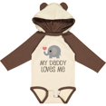 thumbnail image 3 of Inktastic My Daddy Loves Me Boys or Girls Long Sleeve Baby Bodysuit, 3 of 5