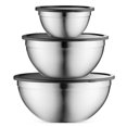 thumbnail image 1 of Table Concept Mixing Bowls with Airtight Lids, Stainless Steel Nesting Bowl Set for Space Saving Storage, Ideal for Cooking, Baking, Prepping & Food Storage, 1 of 1
