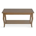 thumbnail image 3 of Kate and Laurel Lillian Transitional Bench, 36" x 14.5" x 20", Rustic Brown, Wood Bench with Shelf for Storage and Display, 3 of 7