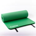 thumbnail image 4 of Lifeline Exercise Pro Double-sided Mat with Extra Thick 5/8" Dual Texture Foam, Integrated Carry Straps and Ribbed Non-slip Surface - Green, 4 of 7