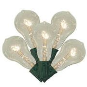 Vickerman Transparent PS50 Edison Style Patio Lights - 9' Green Wire - 10ct