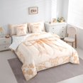 thumbnail image 2 of Erosebridal Teens Kawaii Watercolor Bow Bedding Comforter Set 7-Piece,Bohemian Damask King Bedding Sets for Girls,Ultra Soft Home Decor, 2 of 6