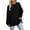Black, variant on Womens Blouse Corduroy Long Sleeve Tops for Women Loose Fit Knitted Ribbed Shirts Lightweight Tunic Tops Today Brown,L