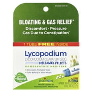 Boiron Lycopodium Clavatum 30C Bonus Pack, Homeopathic Medicine for Bloating & Gas Relief, Discomfort, Pressure Gas Due to Constipation, 240 Pellets