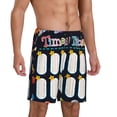 thumbnail image 2 of Kdxio Space Math Times Tables Print Mens Sleep Shorts Bottoms Soft Comfy Pajama Wear Pants with Drawstring Pockets, 2 of 5