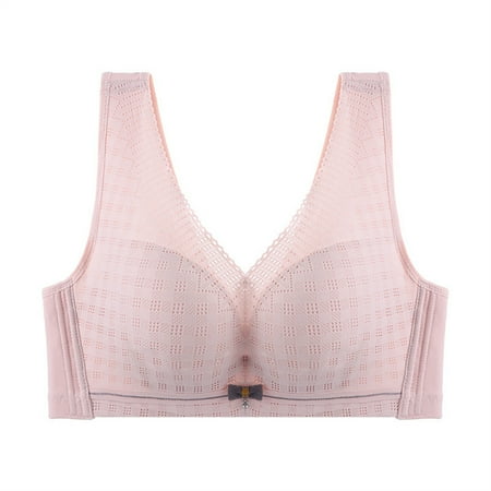 LLYWEY Push up Bralette Clearance Womens No Wire Bra Ladies Bralette Bra Style-1117 Women s Plus Multiway Bra Feature Adult Female T-Shirt Sports Bras Pinks 36B