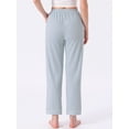 thumbnail image 4 of DARING DIVA Women's Cotton Knit Ribbed Elastic Waist Loungewear M Blue, 4 of 7