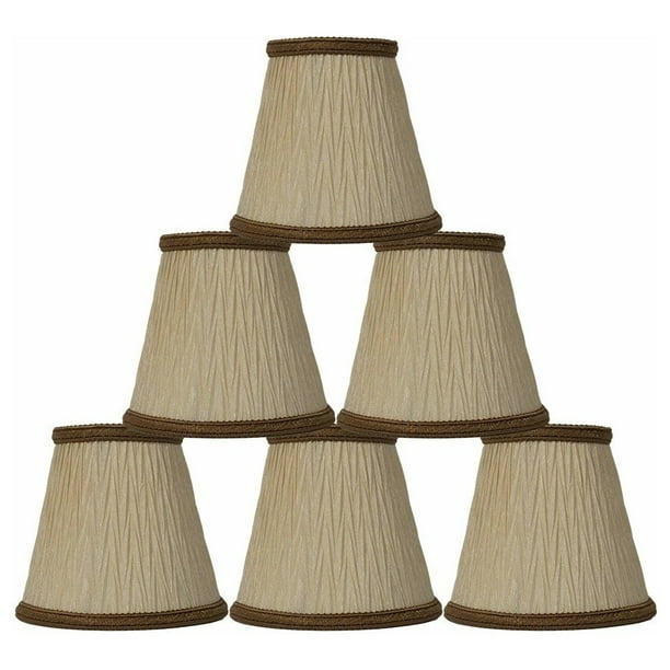 Urbanest Cream Bamboo Pleat Chandelier Lamp Shade 3x5x4 5 Set Of 6 Com Urbanest Cream Bamboo Pleat Chandelier, Urbanest Chandelier Lamp Shades Set Of 6