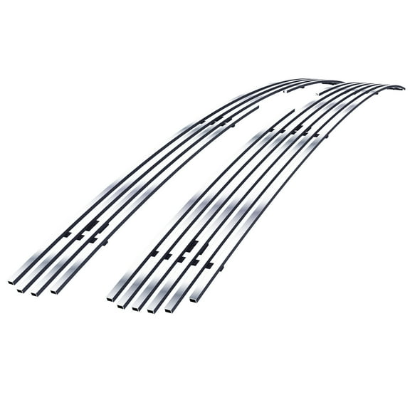 APS Premium Stainless Steel Chrome 8x6 Billet Grille Insert Compatible with Chevy Silverado 1500 2007-2013 Main Upper N19-S66756C