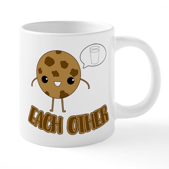 CafePress - Cookies And Milk - 20 Oz White Ceramic Mega Mug