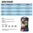 thumbnail image 4 of Kdxio Surreal Bald Eagle Gentleman for Men's Muscle T-shirt,Sleeveless for Workout Running Athletic Gym Lounge Casual, 4 of 5