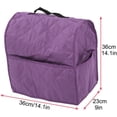 thumbnail image 4 of Stand Mixer Dustproof Cover, Mixer Cover with Organizer Bag, Dust Cover for Kitchen Mixers Kitchen Appliance Dust Cover with Top Handle Kitchen Stand Mixer Aid Mixer Cover Mixer Storage Bag(Purple), 4 of 8