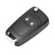 thumbnail image 4 of Carcasa de repuesto para llave de coche, color negro, con 2 botones, compatible con Opel, 4 of 10