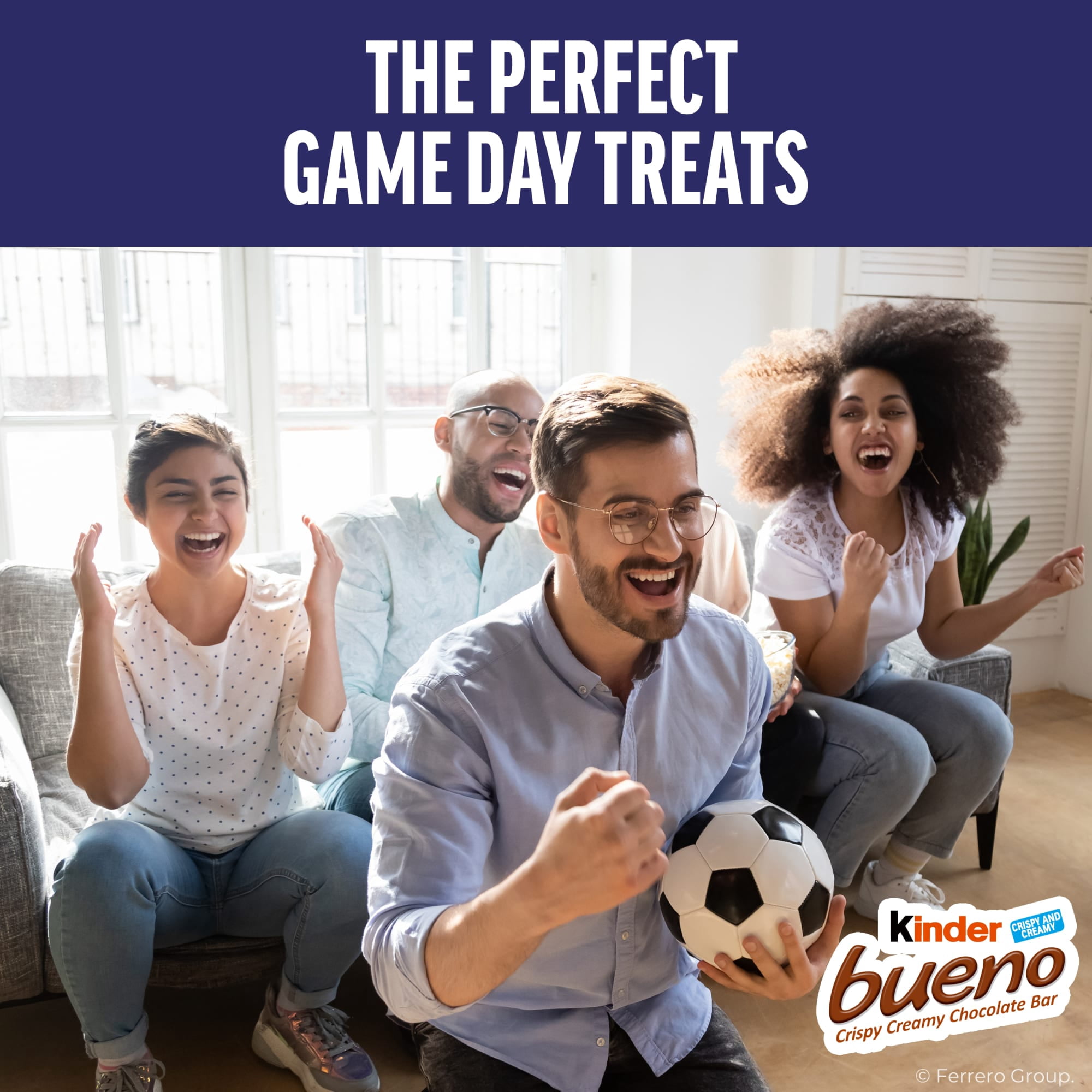 Kinder Bueno Dark Chocolate Bars with Creamy Hazelnut Filling, Chocolate Candy Bars for Game Day, Football Party Supplies, Snacks for Adults, 2 Per Pack, 1.5 oz. Per Pack