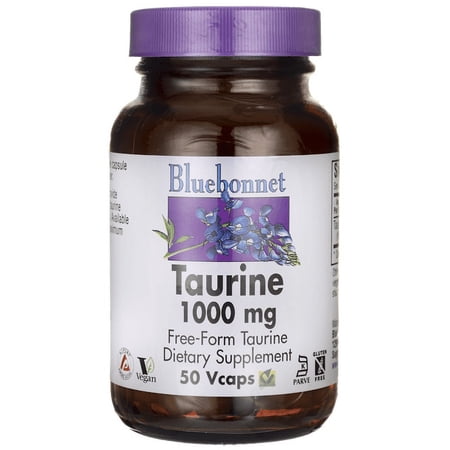 Taurine 1000 Mg. By Bluebonnet - 50 Vegetarian Capsules