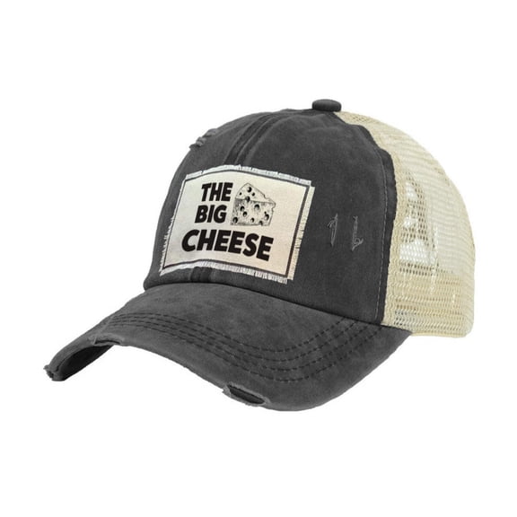 The Big Cheese - Vintage Distressed Trucker Adult Hat