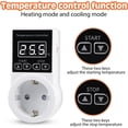 thumbnail image 4 of Controlador de temperatura para aparatos de calefacción y refrigeración de invernaderos. Zócalo de termostato de calefacción digital con sonda NTC, 4 of 5