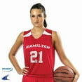 thumbnail image 2 of Slam Dunk Reversible Basketball Jersey, Women's Medium, Charcoal and White, 2 of 2