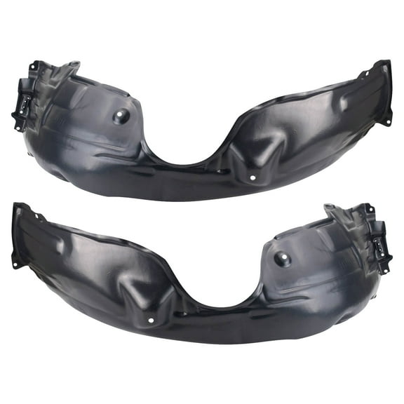 TRQ Front Inner Fender Liner Set Compatible with 2012-2014 Toyota Camry BDA06712
