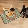 thumbnail image 2 of Dog Food Mat 12x20 inch Mandala Ethnic Tribal Boho Pet Feeding Mat Absorbent Waterproof Non-Slip Durable Dog Food Mat for Kitchen and Bathroom, 2 of 5