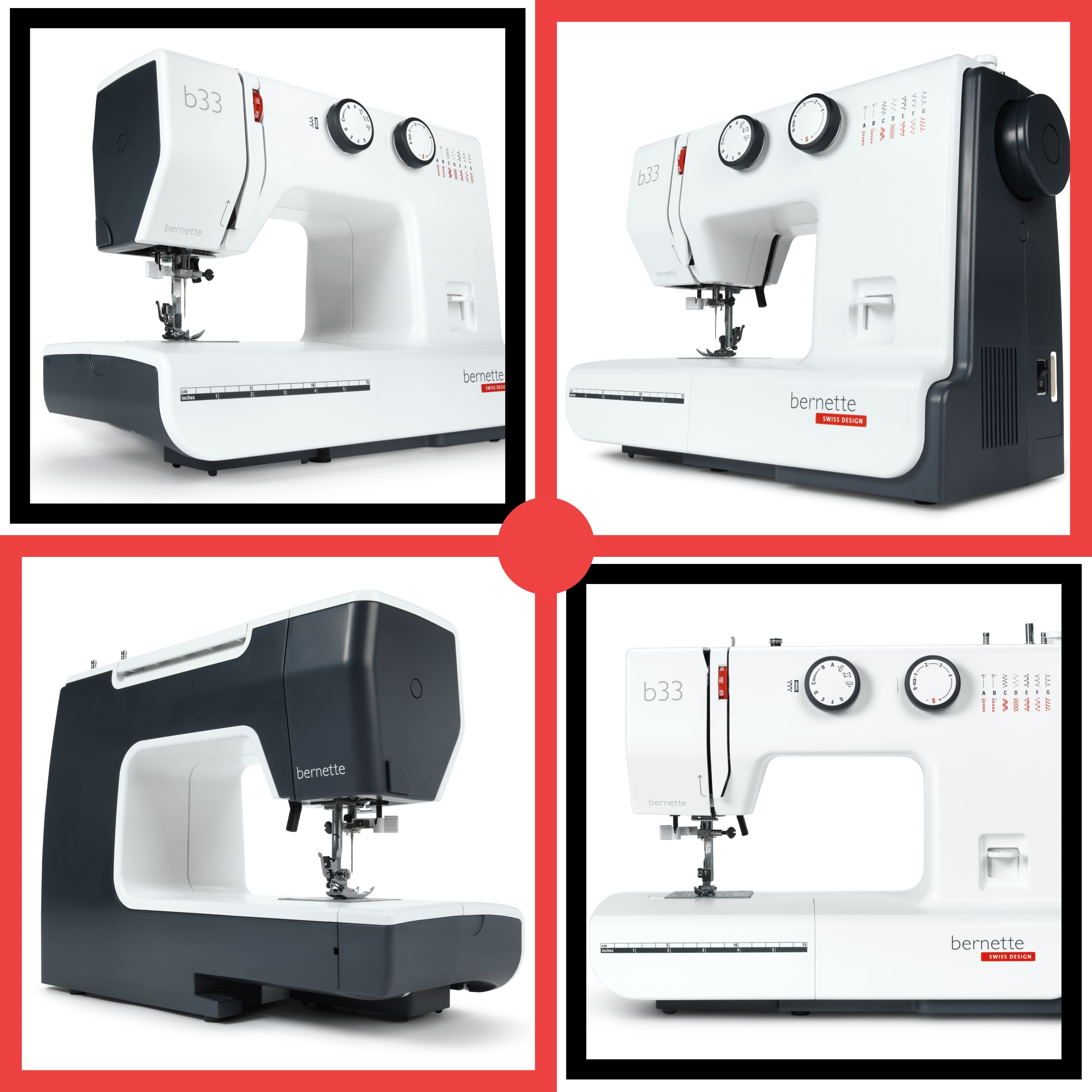 Bernette 33 Sewing Machine Semi-Automatic Needle Threader