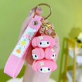 thumbnail image 1 of Sanrio Kuromi Cinnamoroll My Melody llavero colgante para bolso, accesorios de adorno, Anime Kawaii, regalos creativos de Navidad, venta al por mayor, 1 of 3