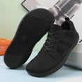 thumbnail image 4 of XIMIN Men's Mesh Wide Toe Barefoot Sneakers Fashion Lightweight Breathable Lace Up Walking Shoes Zero Drop for Gym Driving Office Minimalist Footwear, 4 of 6