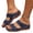 Dark Blue, variant on Women's Orthopedic Slide Sandals Open Toe Comfort Walking Sandals Arch Support Casual Summer Slip On Shoes
